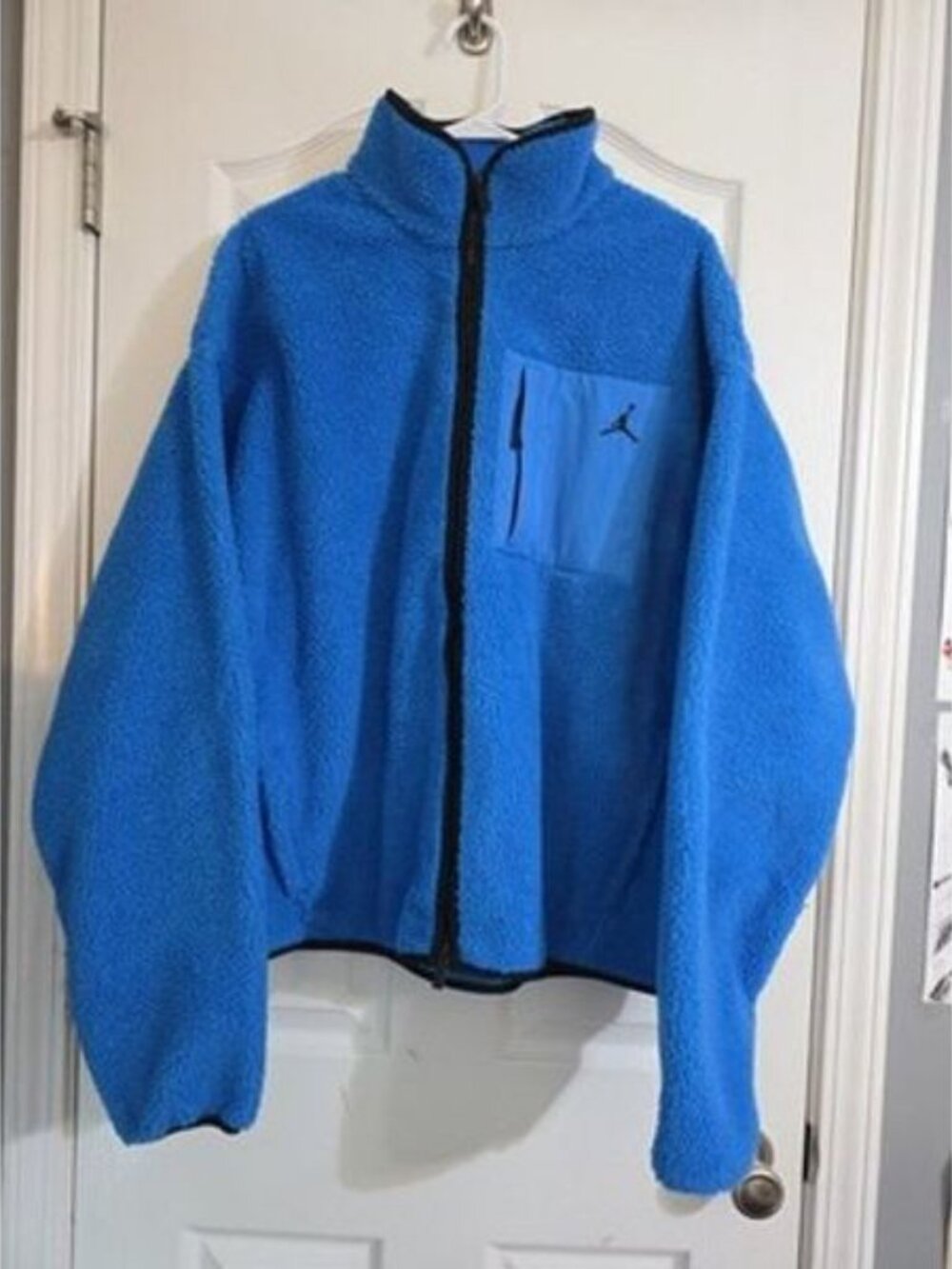 Nike Air Jordan Flight Therma-FIT Mountainside Mens Large Blue Jacket HV0778-406